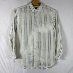 THE TERRITORY AHEAD Striped Long Sleeve Button Down Shirt Sz Mens XLT Green Blue